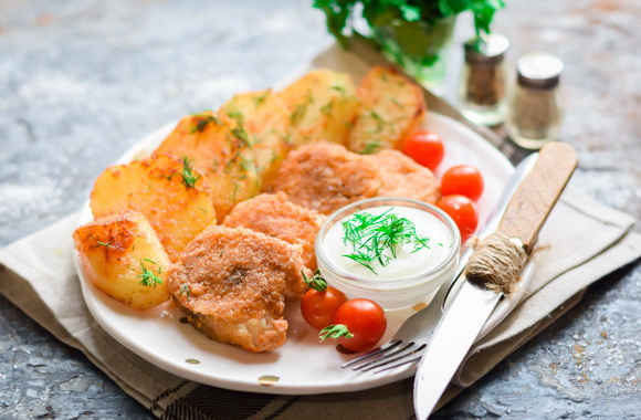 Минтай на сковороде - статьи Атлант